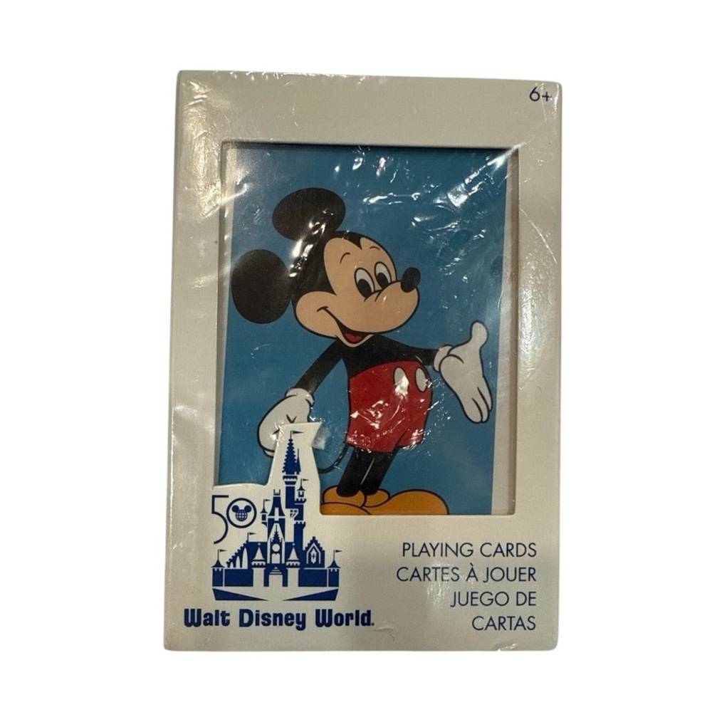 2021 Walt Disney World 50th‎ Anniversary Mickey Mouse Playing Cards Brand New